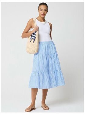 JCREW 3 tier midi skirt NWOT